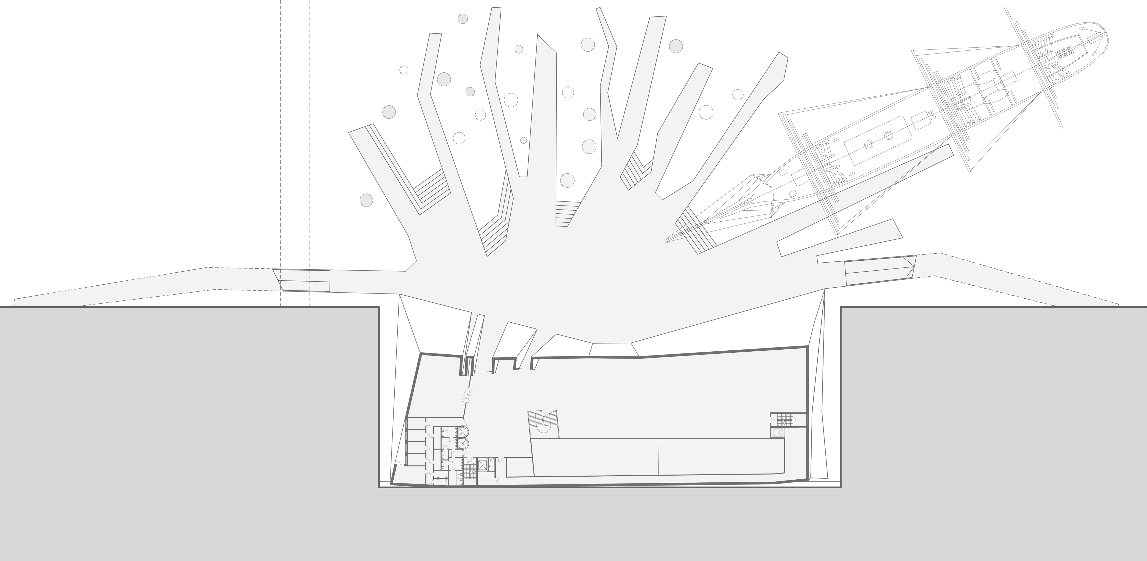 Floor plan for Floating art, Buenos Aires, Argentina.
